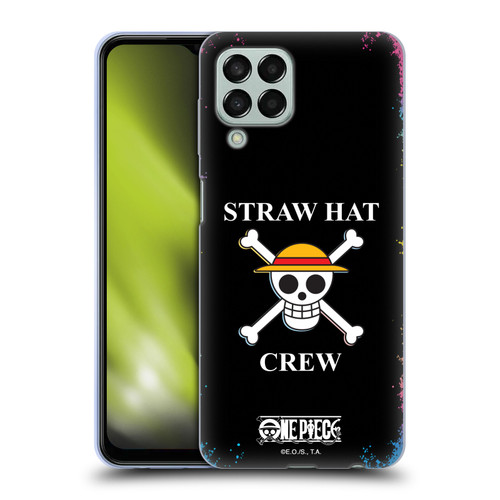 One Piece Graphic Art Colourful Crew Logo Soft Gel Case for Samsung Galaxy M33 (2022)