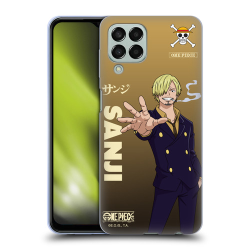 One Piece Graphic Art Sanji Soft Gel Case for Samsung Galaxy M33 (2022)