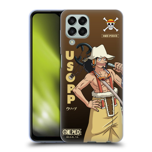 One Piece Graphic Art Usopp Soft Gel Case for Samsung Galaxy M33 (2022)