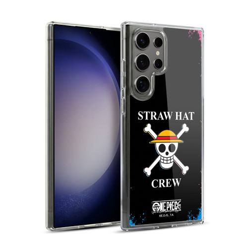 One Piece Graphic Art Colourful Crew Logo Soft Gel Case for Samsung Galaxy S23 Ultra 5G & MagSafe