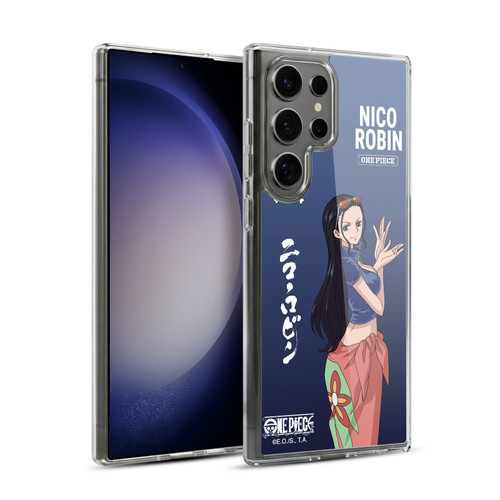 One Piece Graphic Art Nico Robin Soft Gel Case for Samsung Galaxy S23 Ultra 5G & MagSafe