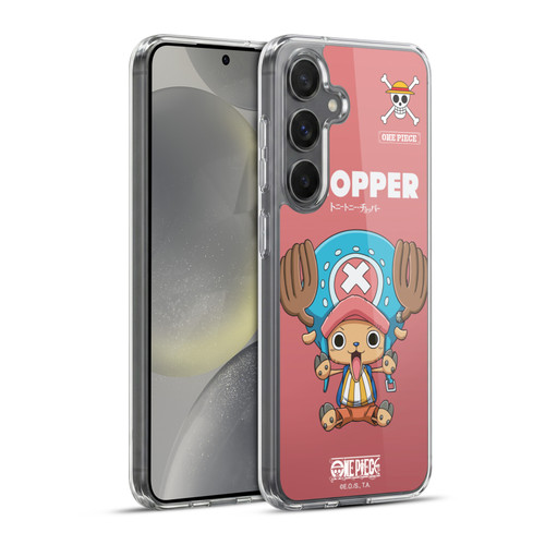 One Piece Graphic Art Chopper Soft Gel Case for Samsung Galaxy S24+ 5G & MagSafe