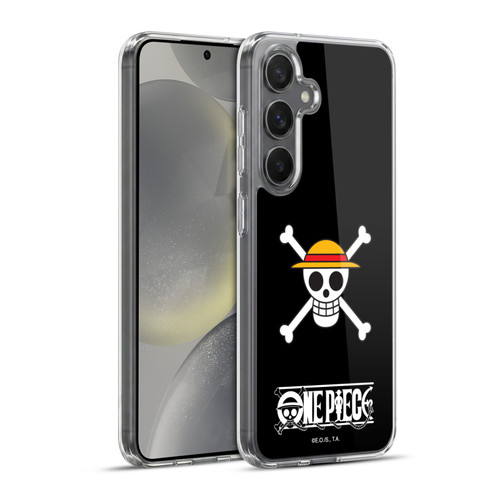 One Piece Graphic Art Classic Crew Logo Soft Gel Case for Samsung Galaxy S24+ 5G & MagSafe
