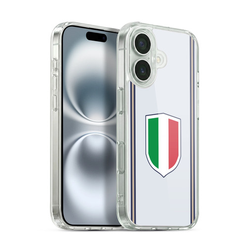 Head Case Designs Football Kit Flags Italy Italian Italia Soft Gel Case for Apple iPhone 16 & MagSafe