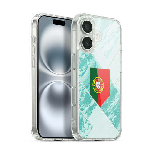 Head Case Designs Football Kit Flags Portugal Portuguese Português Soft Gel Case for Apple iPhone 16 & MagSafe