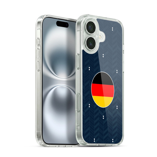 Head Case Designs Football Kit Flags Germany German Deutschland Soft Gel Case for Apple iPhone 16 Plus & MagSafe