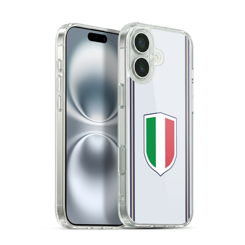 Head Case Designs Football Kit Flags Italy Italian Italia Soft Gel Case for Apple iPhone 16 Plus & MagSafe