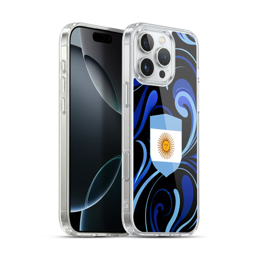Head Case Designs Football Kit Flags Argentina Argentinian Argentina Soft Gel Case for Apple iPhone 16 Pro Max & MagSafe