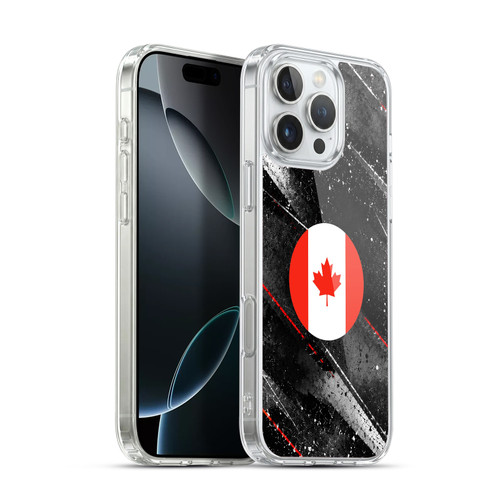 Head Case Designs Football Kit Flags Canada Canadian Maple Leaf Soft Gel Case for Apple iPhone 16 Pro Max & MagSafe