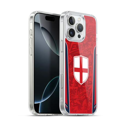 Head Case Designs Football Kit Flags England English St. George Soft Gel Case for Apple iPhone 16 Pro Max & MagSafe