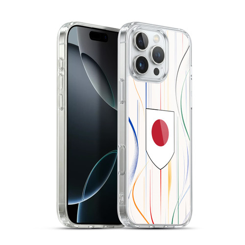 Head Case Designs Football Kit Flags Japan Japanese Nippon Nisshoki Soft Gel Case for Apple iPhone 16 Pro Max & MagSafe