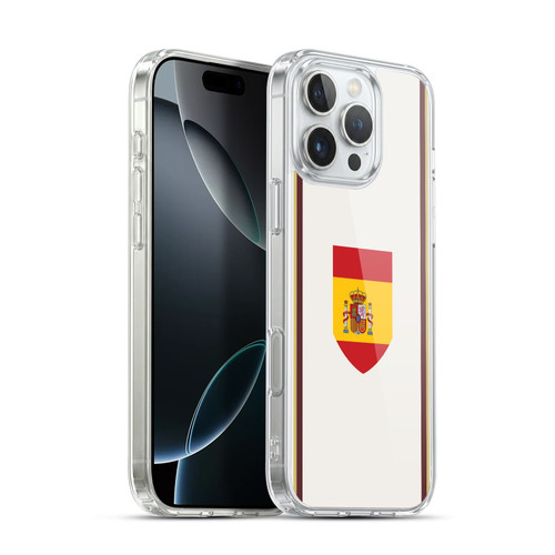 Head Case Designs Football Kit Flags Spain Spanish España Soft Gel Case for Apple iPhone 16 Pro Max & MagSafe