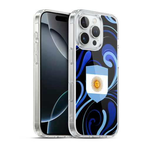 Head Case Designs Football Kit Flags Argentina Argentinian Argentina Soft Gel Case for Apple iPhone 16 Pro & MagSafe