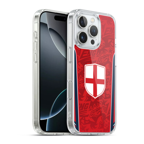 Head Case Designs Football Kit Flags England English St. George Soft Gel Case for Apple iPhone 16 Pro & MagSafe