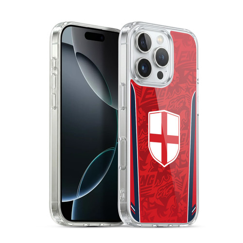 Head Case Designs Football Kit Flags England English St. George Soft Gel Case for Apple iPhone 16 Pro & MagSafe