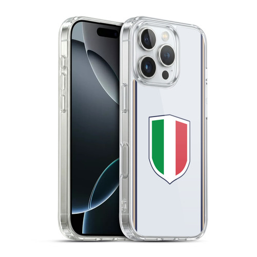 Head Case Designs Football Kit Flags Italy Italian Italia Soft Gel Case for Apple iPhone 16 Pro & MagSafe
