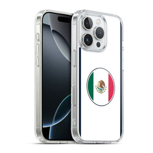 Head Case Designs Football Kit Flags Mexico Mexican México Aztec Soft Gel Case for Apple iPhone 16 Pro & MagSafe