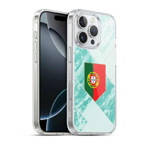 Head Case Designs Football Kit Flags Portugal Portuguese Português Soft Gel Case for Apple iPhone 16 Pro & MagSafe