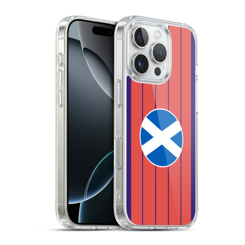 Head Case Designs Football Kit Flags Scotland Scottish Alba Soft Gel Case for Apple iPhone 16 Pro & MagSafe