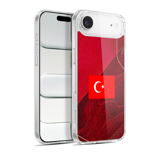 Head Case Designs Football Kit Flags Turkey Turkish Türkiye Türk Soft Gel Case for Apple iPhone 17 Air