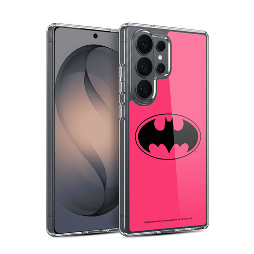 Batman DC Comics Logos Pink Soft Gel Case for Samsung Galaxy S26 Ultra
