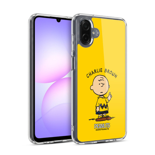 Peanuts Characters Charlie Brown Soft Gel Case for Samsung Galaxy A07 4G