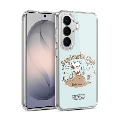 Peanuts Beach Snoopy Sand Castle Soft Gel Case for Samsung Galaxy S26 Plus