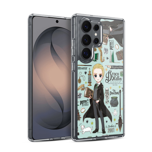 Harry Potter Deathly Hallows XXXVII Draco Pattern Soft Gel Case for Samsung Galaxy S26 Ultra