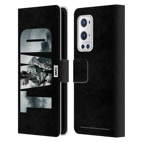AMC The Walking Dead Logo Landscape Leather Book Wallet Case Cover For OnePlus 9 Pro