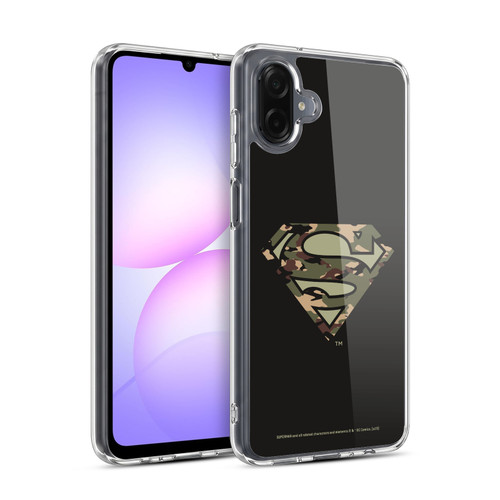 Superman DC Comics Logos Camouflage Soft Gel Case for Samsung Galaxy A07 4G