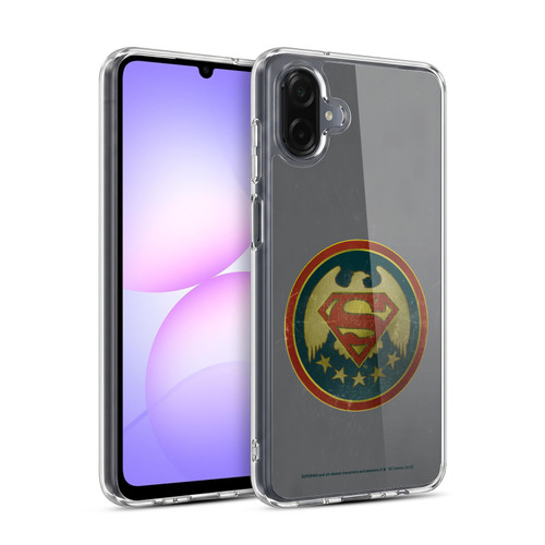Superman DC Comics Logos Distressed Look Badge Soft Gel Case for Samsung Galaxy A07 4G