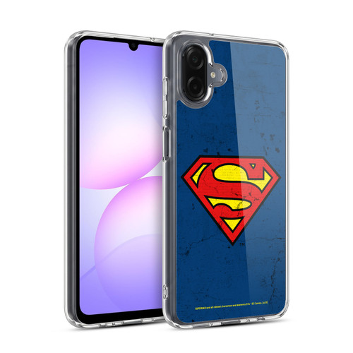Superman DC Comics Logos Distressed Look Soft Gel Case for Samsung Galaxy A07 4G