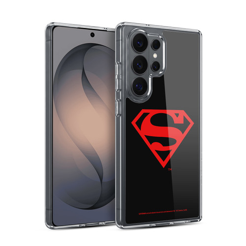 Superman DC Comics Logos Black And Red Soft Gel Case for Samsung Galaxy S26 Ultra