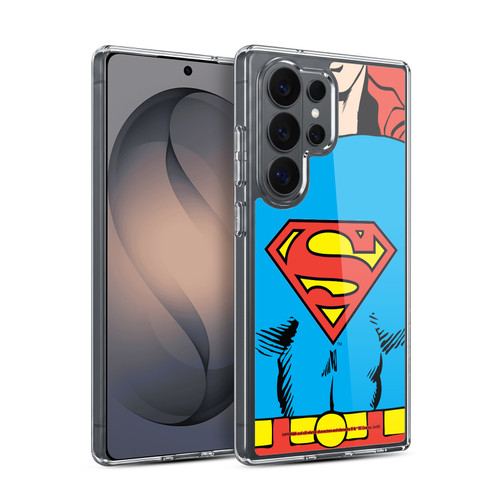 Superman DC Comics Logos Classic Costume Soft Gel Case for Samsung Galaxy S26 Ultra