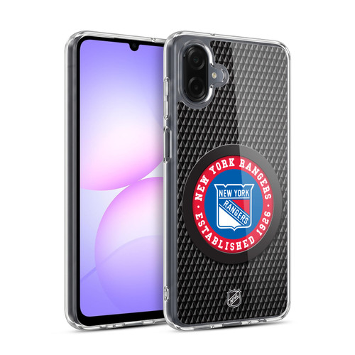 NHL New York Rangers Puck Texture Soft Gel Case for Samsung Galaxy A07 4G