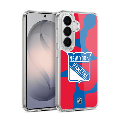 NHL New York Rangers Cow Pattern Soft Gel Case for Samsung Galaxy S26