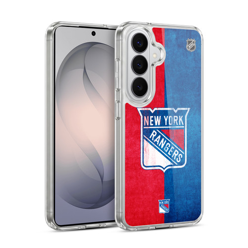 NHL New York Rangers Half Distressed Soft Gel Case for Samsung Galaxy S26