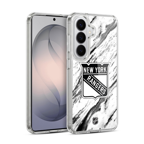 NHL New York Rangers Marble Soft Gel Case for Samsung Galaxy S26