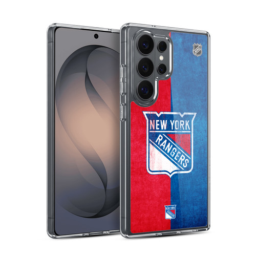 NHL New York Rangers Half Distressed Soft Gel Case for Samsung Galaxy S26 Ultra