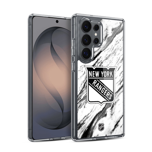 NHL New York Rangers Marble Soft Gel Case for Samsung Galaxy S26 Ultra