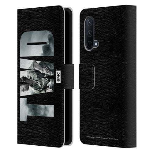 AMC The Walking Dead Logo Landscape Leather Book Wallet Case Cover For OnePlus Nord CE 5G