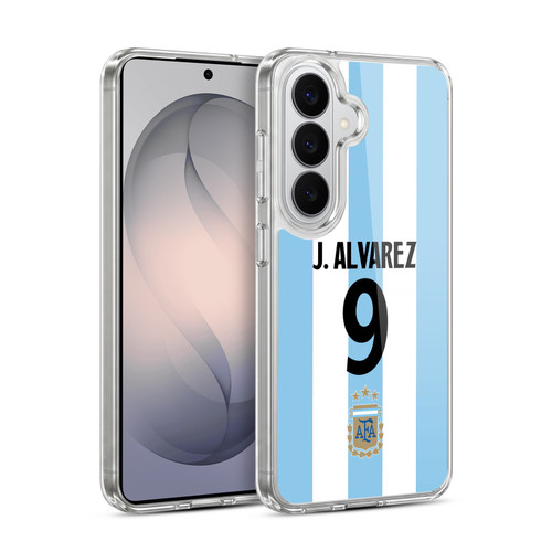 Argentina National Football Team 2024/25 Player Home Kit 1st Group Julián Álvarez Soft Gel Case for Samsung Galaxy S26 Plus