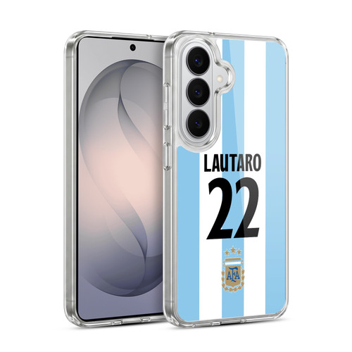 Argentina National Football Team 2024/25 Player Home Kit 1st Group Lautaro Martínez Soft Gel Case for Samsung Galaxy S26 Plus