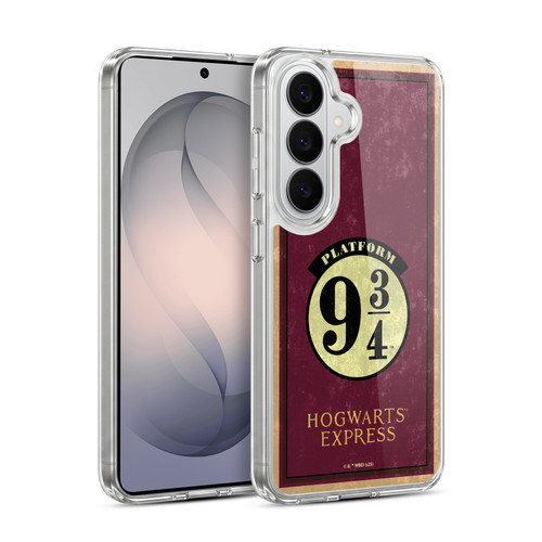 Harry Potter Locations Typography Platform 9 3/4 Soft Gel Case for Samsung Galaxy S26