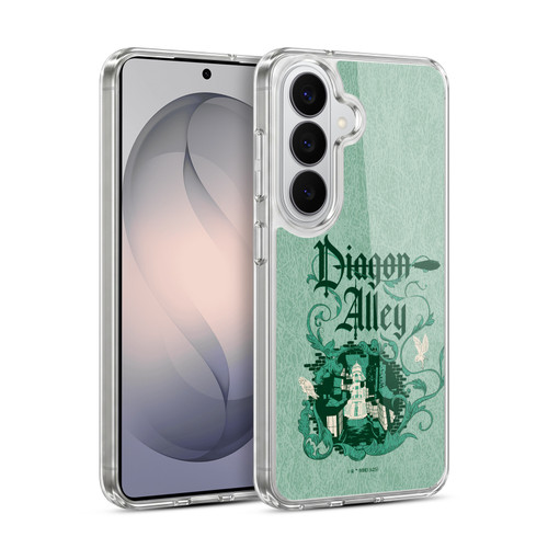 Harry Potter Locations Typography Diagon Alley Soft Gel Case for Samsung Galaxy S26 Plus