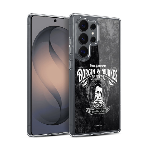 Harry Potter Locations Typography Borgin & Burkes Soft Gel Case for Samsung Galaxy S26 Ultra