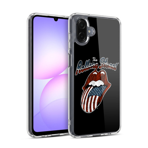 The Rolling Stones Key Art US Flag Tongue Soft Gel Case for Samsung Galaxy A07 4G