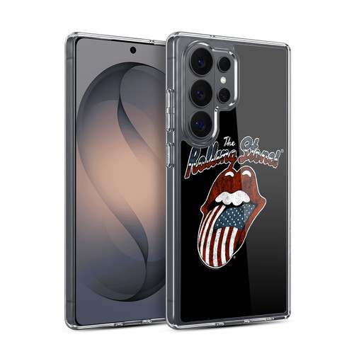 The Rolling Stones Key Art US Flag Tongue Soft Gel Case for Samsung Galaxy S26 Ultra