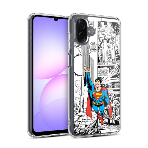 Superman DC Comics Comicbook Art Flight Soft Gel Case for Samsung Galaxy A07 4G