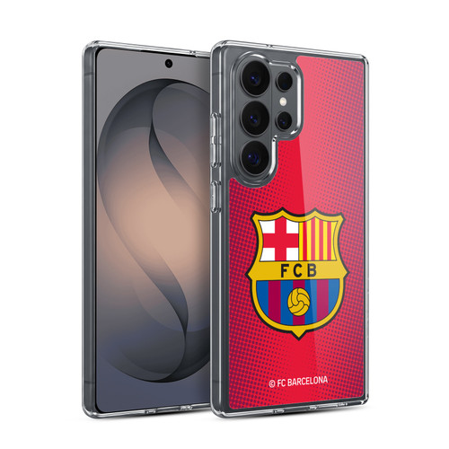 FC Barcelona Crest Halftone Soft Gel Case for Samsung Galaxy S26 Ultra